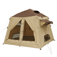 販売終了】おうちテント（ブラウン） T4-825-BR - DOD（ディーオー