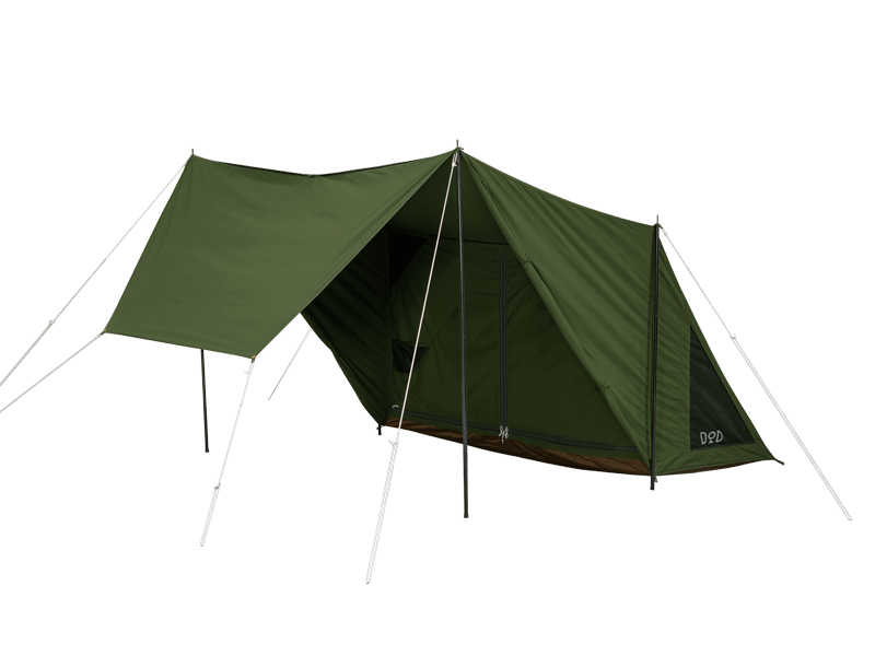 パップフーテント3（カーキ） T1-966-KH - DOD（ディーオーディー