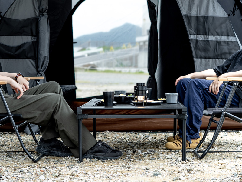 ナニゲニーテーブルL TB6-017-BK - DOD（ディーオーディー）【公式