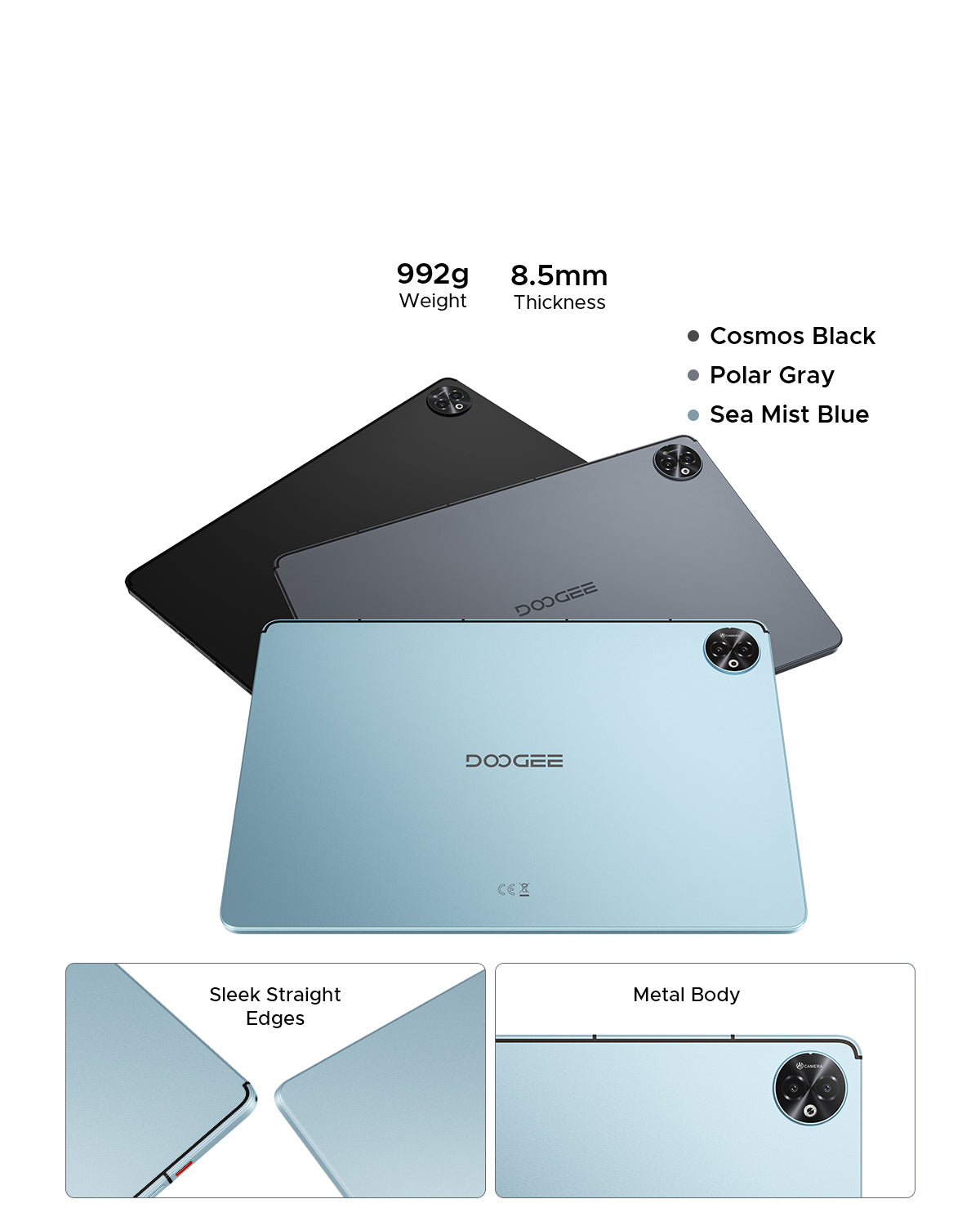 DOOGEE Tab E3 Max - Android 15 Smart Tablet | Large Screen + Ultra