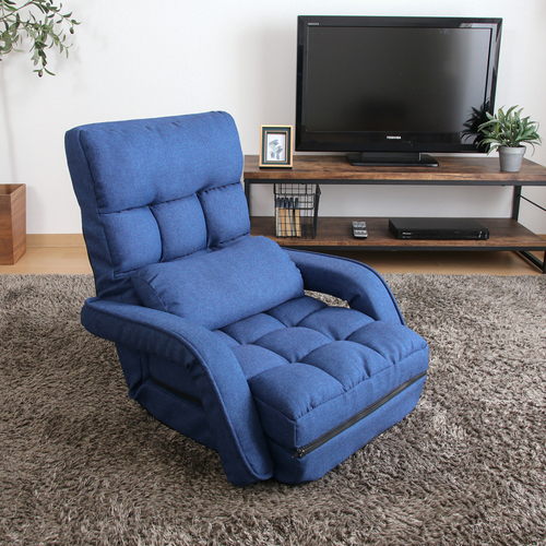 4WAY座椅子 60285 不二貿易 機能付き座椅子 ネイビー | ホームセンター