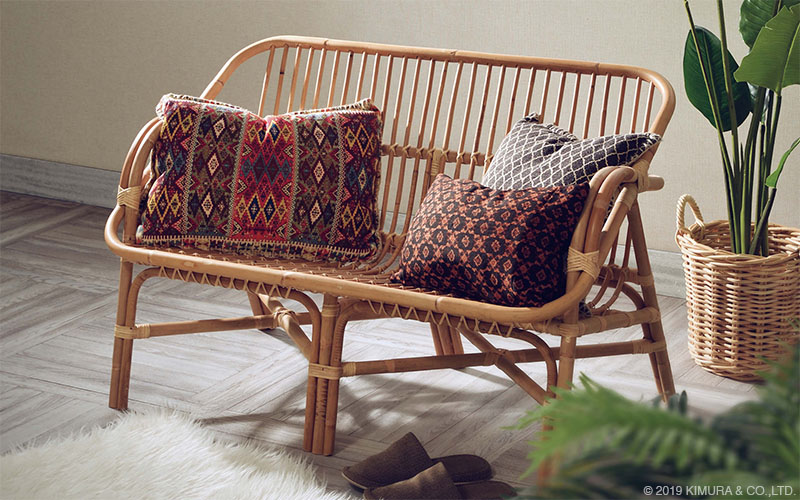 ラタン 2Pソファ D1292NX サンフラワーラタン ソファー