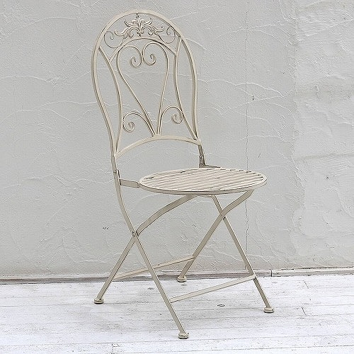 ホワイトアイアンチェア 2脚セット SPL-6627WHT-2P ホワイト SST