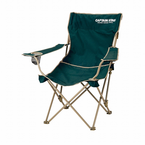 CS リクライニングラウンジチェア(グリーン) M-3885 CAPTAIN STAG
