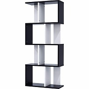 S字 ディスプレイラック 4段 WN 00-167-wn ウォールナット ワイエム