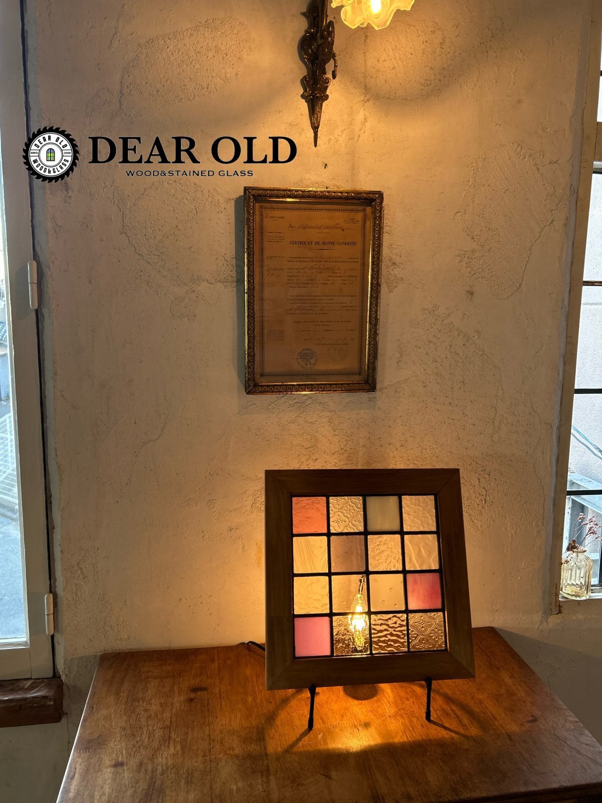 素敵な室内窓とステンドグラス窓をオーダーでお作りします。