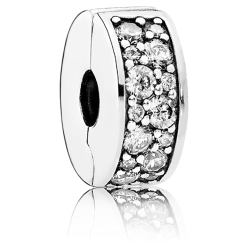 Pandora Clear Shining Elegance Clip with Silicone Core :: Clips
