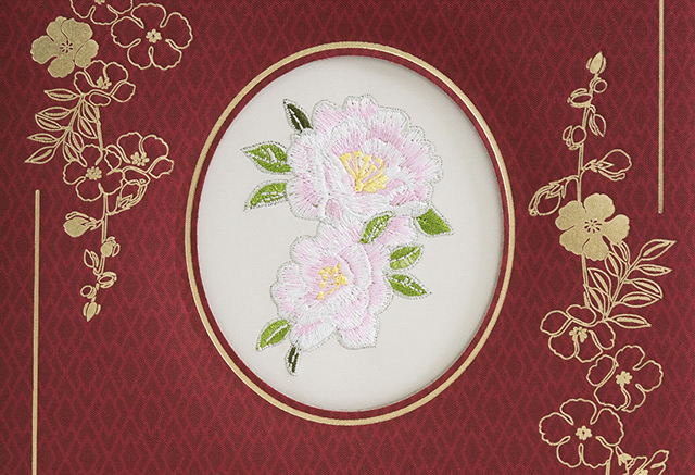 牡丹 ソープフラワー 一輪付き｜祝電｜刺しゅう | 電報の申込はKDDI