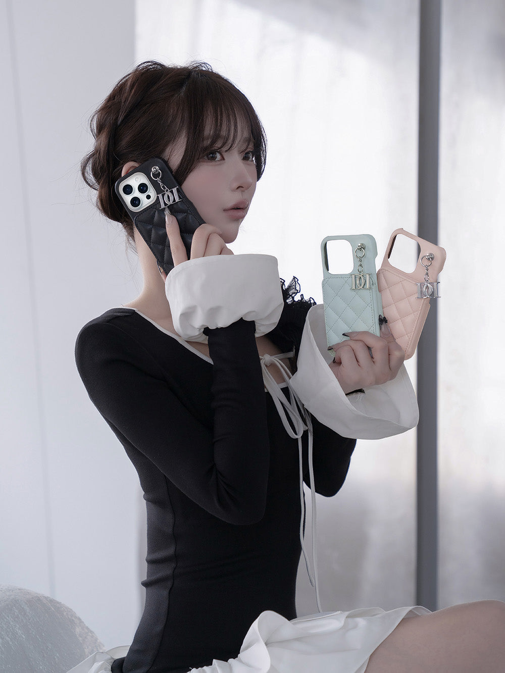 予約商品】キルティングミラーDDチャームiPhoneケース – Darich