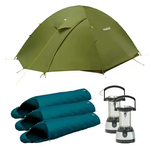 キャンプセット mont-bell モンベルのレンタル | キャンプセット mont