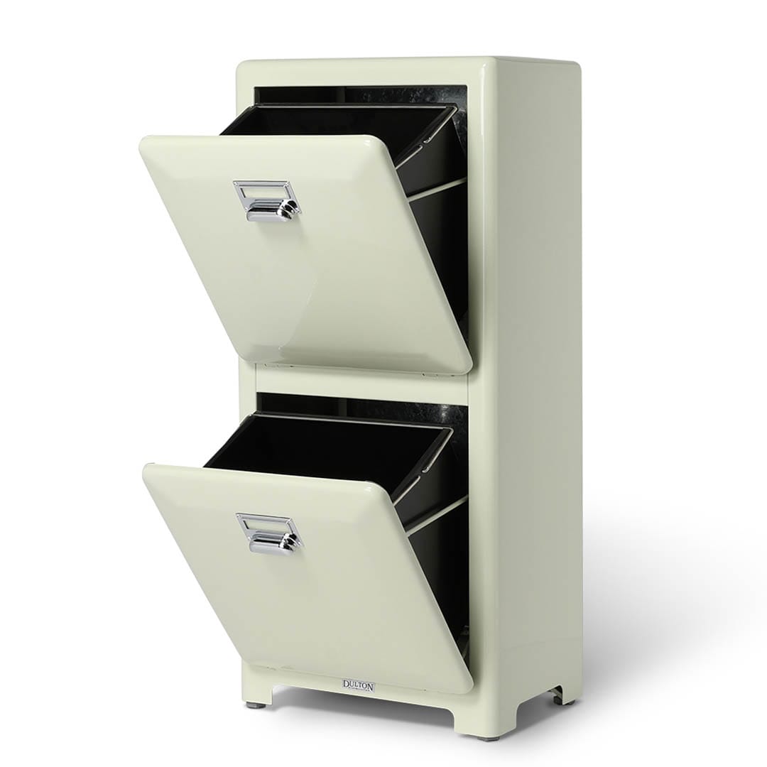 DULTON ONLINE SHOP | TRASH CAN DOUBLE DECKER IVORY(IVORY): ホーム用品