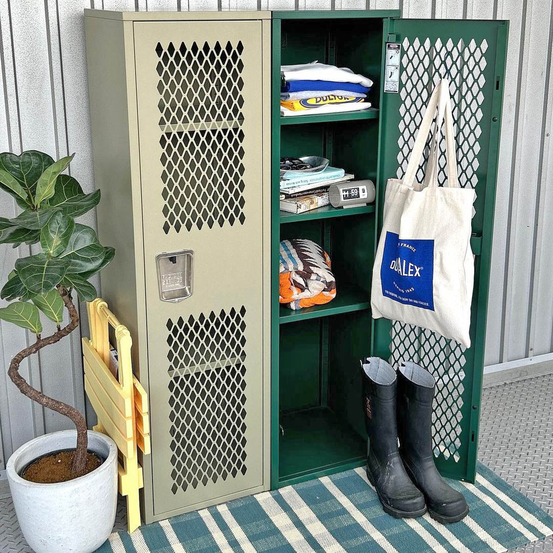 DULTON ONLINE SHOP | STEEL MESH LOCKER DARK GREEN(DARK GREEN): 家具