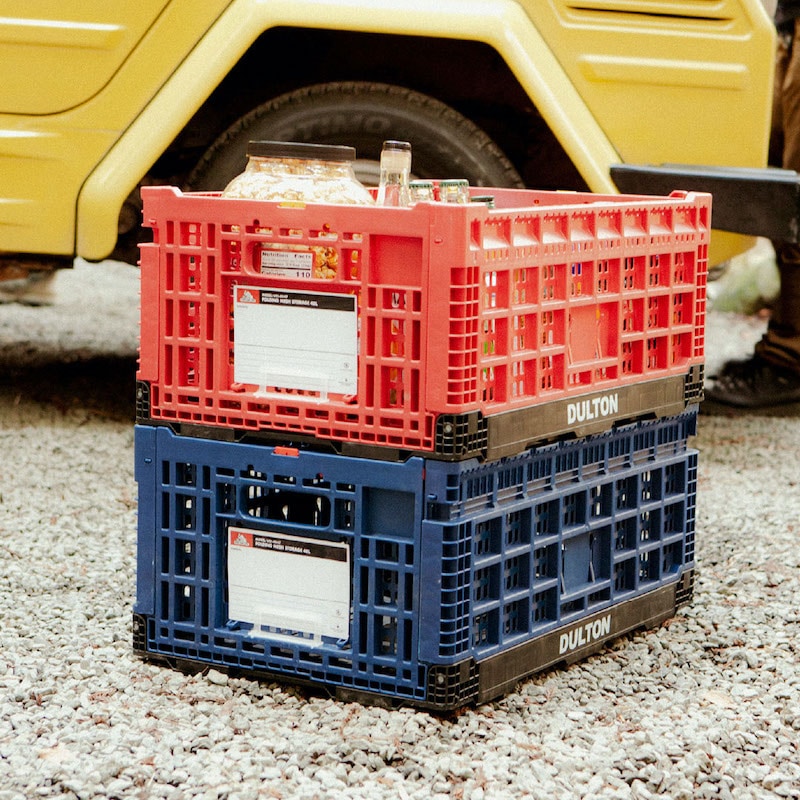 DULTON ONLINE SHOP | FOLDING MESH STORAGE 48L RED(48L RED): ホーム用品