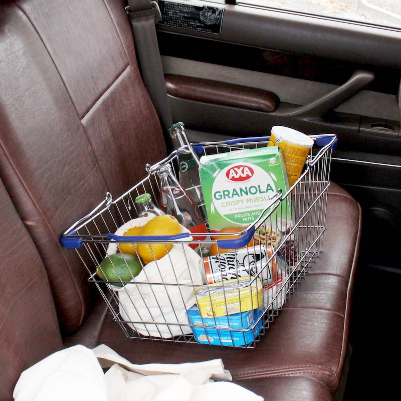 DULTON ONLINE SHOP | MARKET BASKET L CHROME/BLUE(L CHROME-BLUE