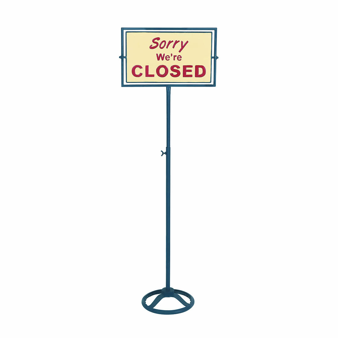 DULTON ONLINE SHOP | SPINNER SIGN STAND OPEN-CLOSED NAVY(NAVY