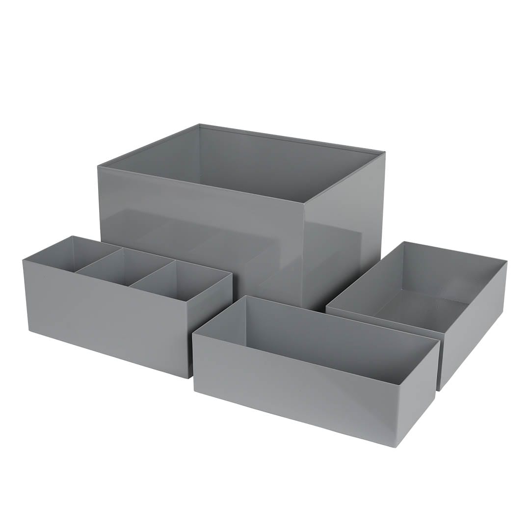 DULTON ONLINE SHOP | METAL BOX WITH 3 DIVISIONS GRAY(3 DIVISIONS
