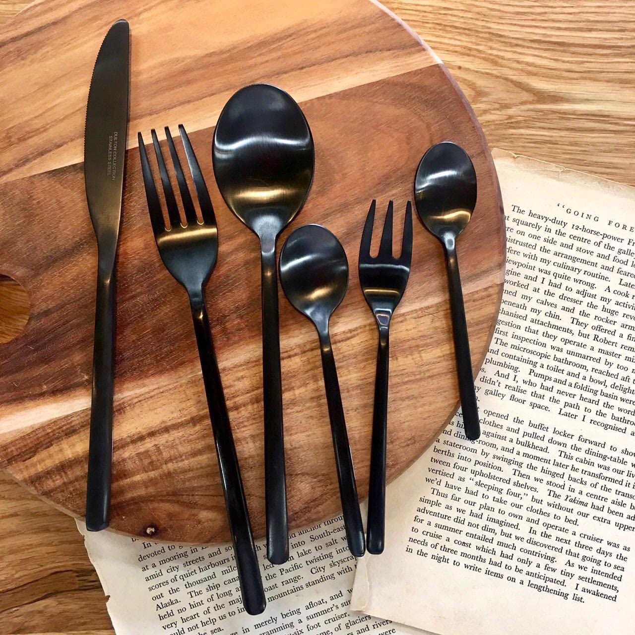 DULTON ONLINE SHOP | SVELTE CUTLERY MAT BLACK DINNER SPOON(DINNER