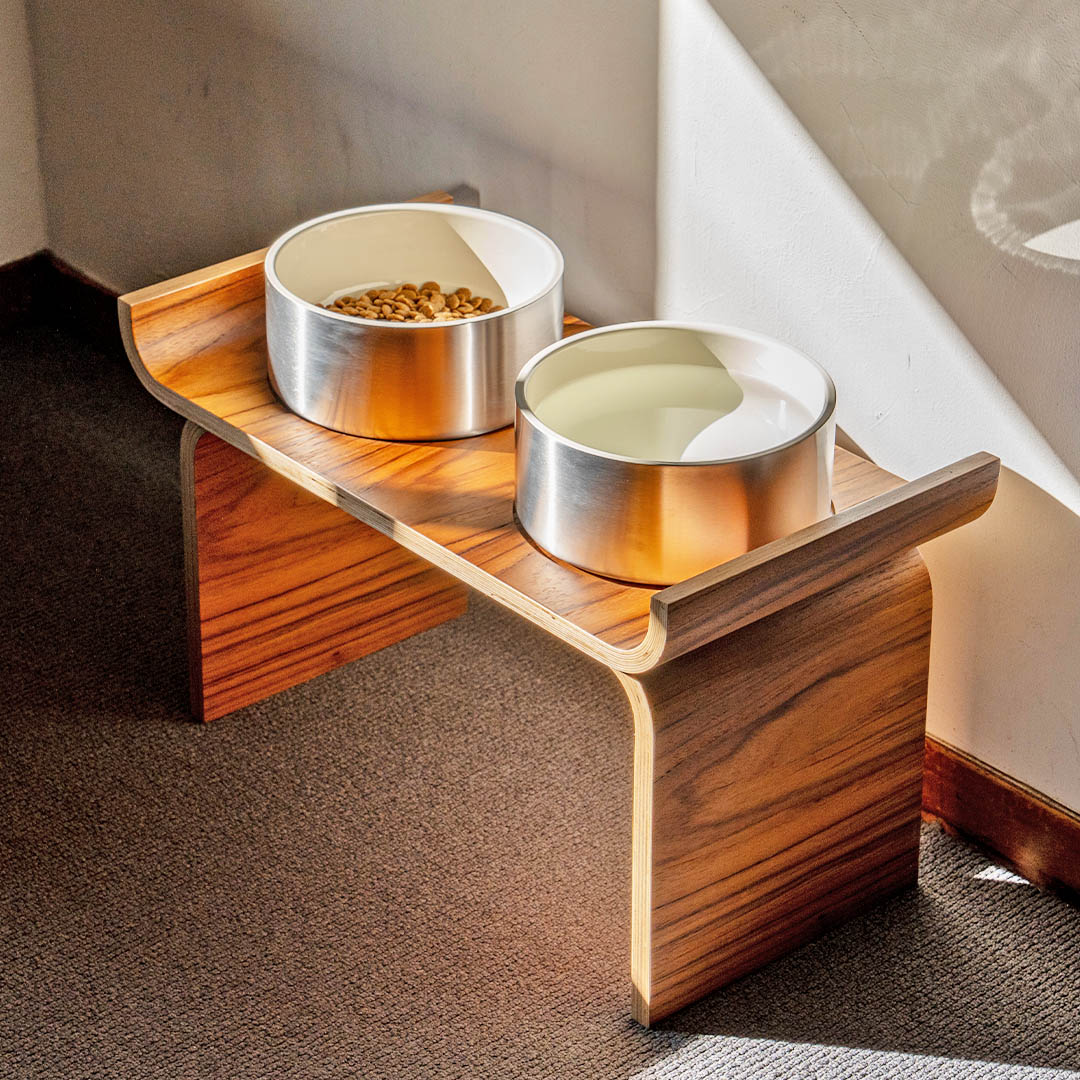 DULTON ONLINE SHOP | DOUBLE WALL DOG BOWL L STAINLESS(L STAINLESS