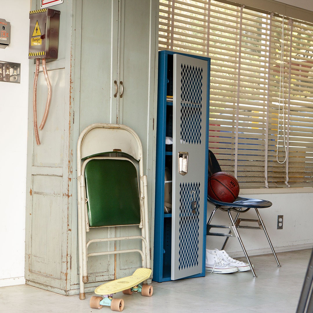 DULTON ONLINE SHOP | STEEL MESH LOCKER SMOKY BLUE/GRAY(SMOKY BLUE