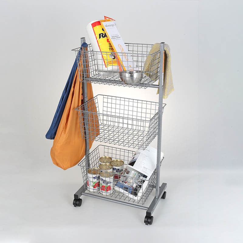 DULTON ONLINE SHOP | WIRE RACK WITH CASTORS HAMMERTONE GRAY: 家具