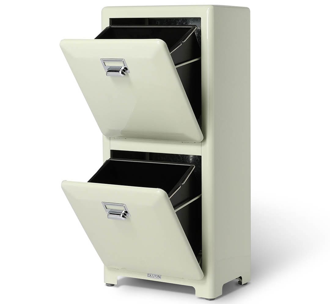 DULTON ONLINE SHOP | TRASH CAN DOUBLE DECKER IVORY(IVORY): ホーム用品
