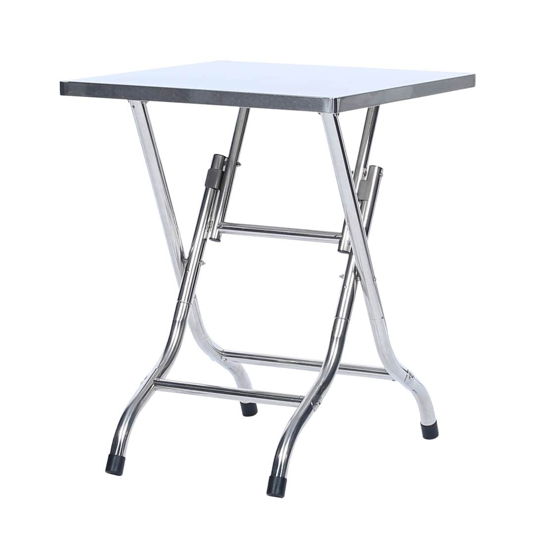 DULTON ONLINE SHOP | STAINLESS FOLDING TABLE 600×600(600×600): 家具
