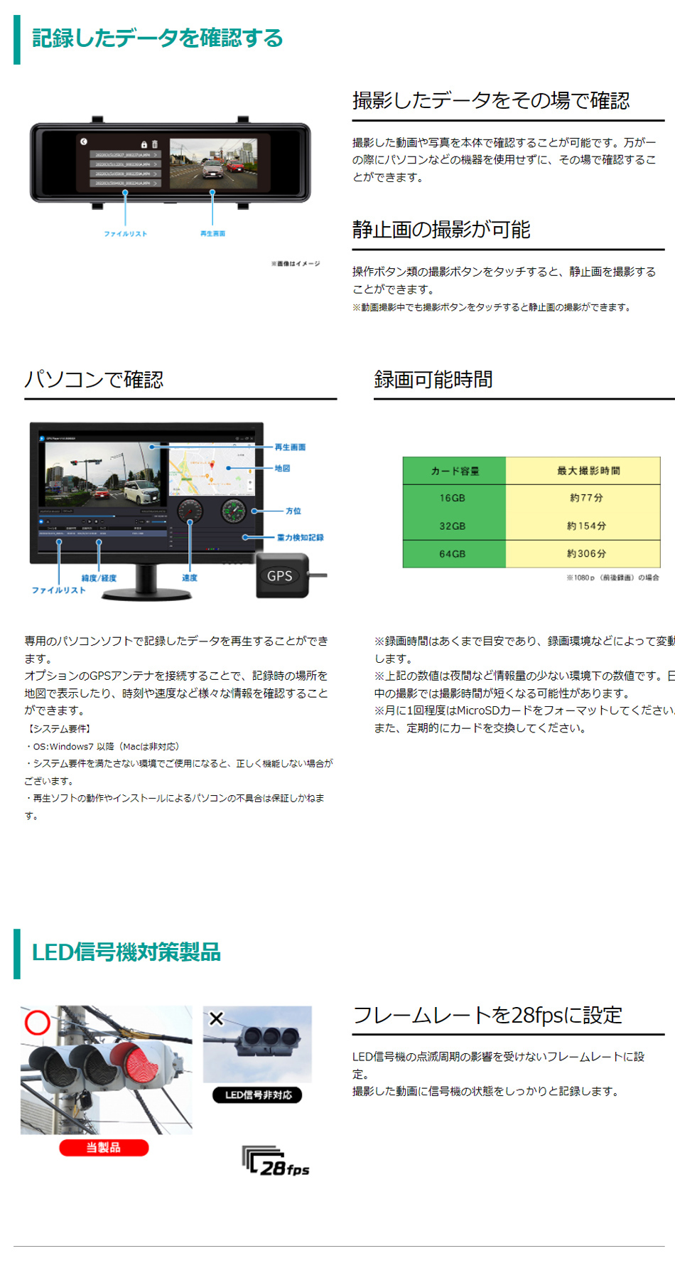 オンラインストア：ドライブレコーダー「DMDR-31」