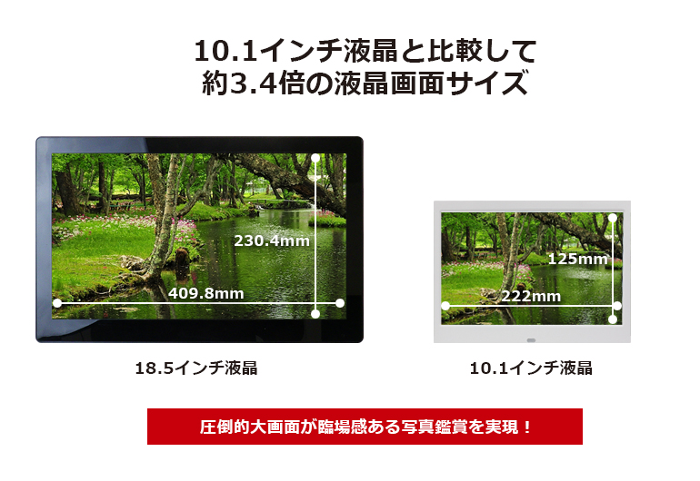 SP-185DM「18.5インチ液晶デジタルフォトフレーム」| DreamMaker