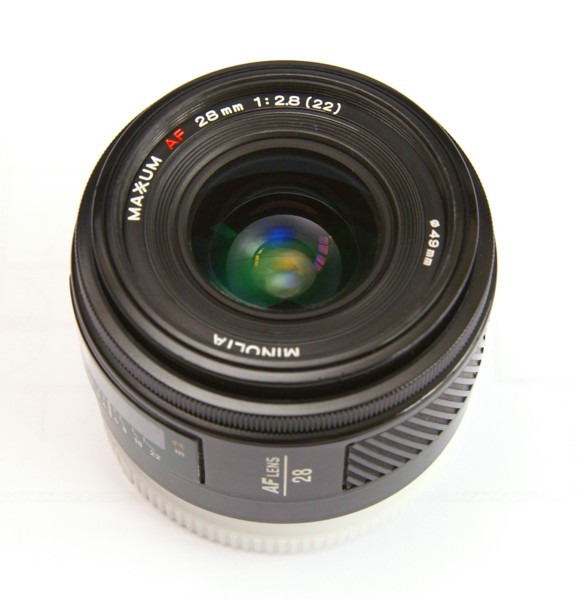 Minolta AF 28mm F2.8 A-mount lens info