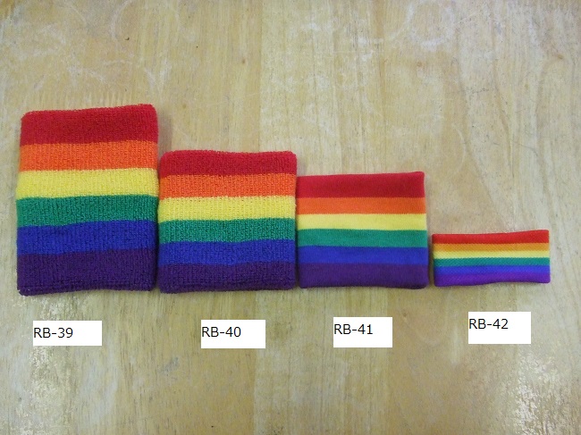 丈3cmミニ6色レインボーリストバンドRB－42 |つかもと