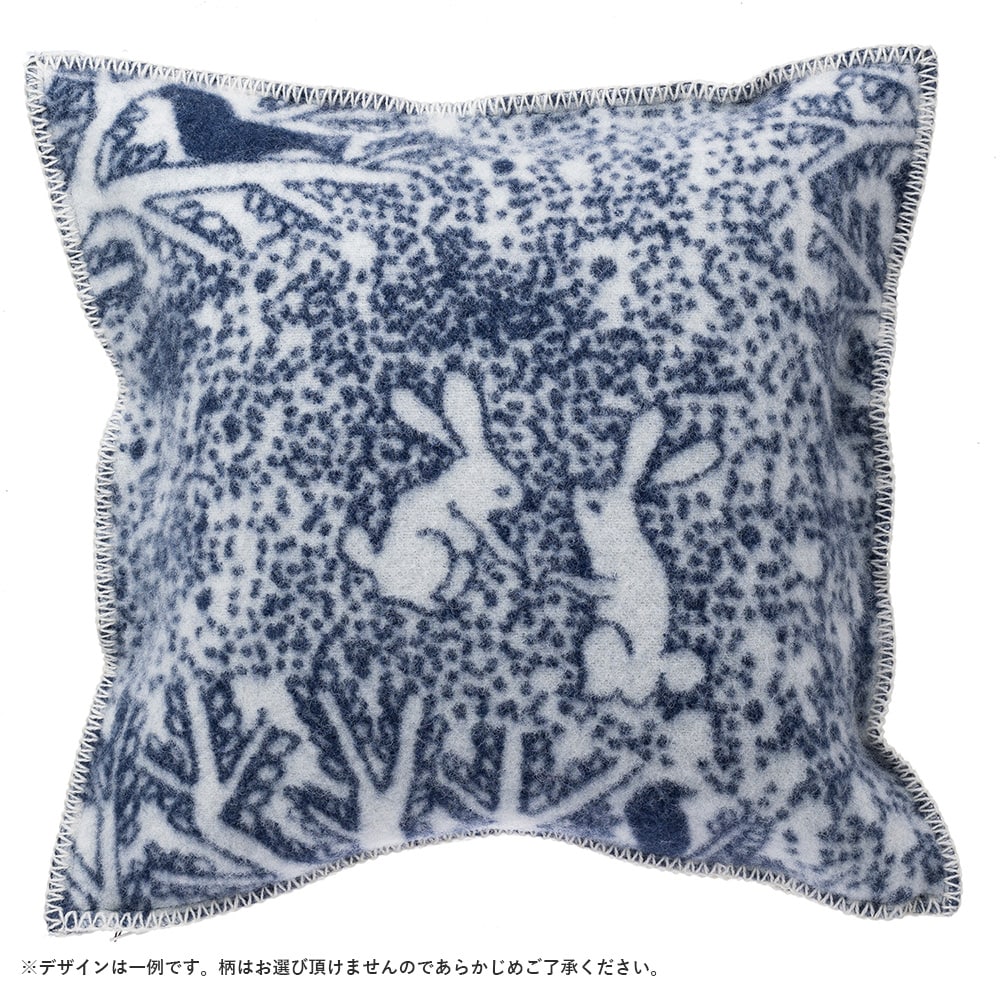 KLIPPAN/クリッパン ウールクッションカバー rabbits play, birds rest