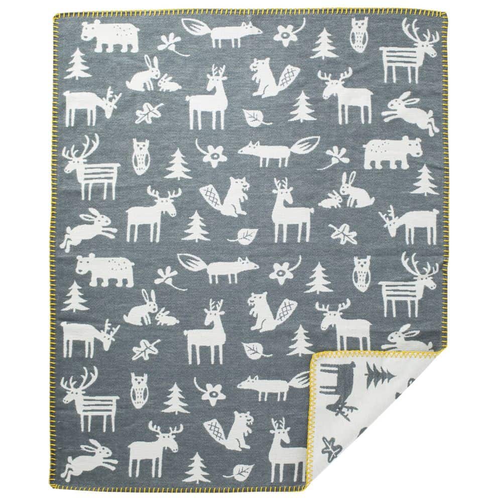 KLIPPAN/クリッパン ライトコットン ミニブランケット フォレスト