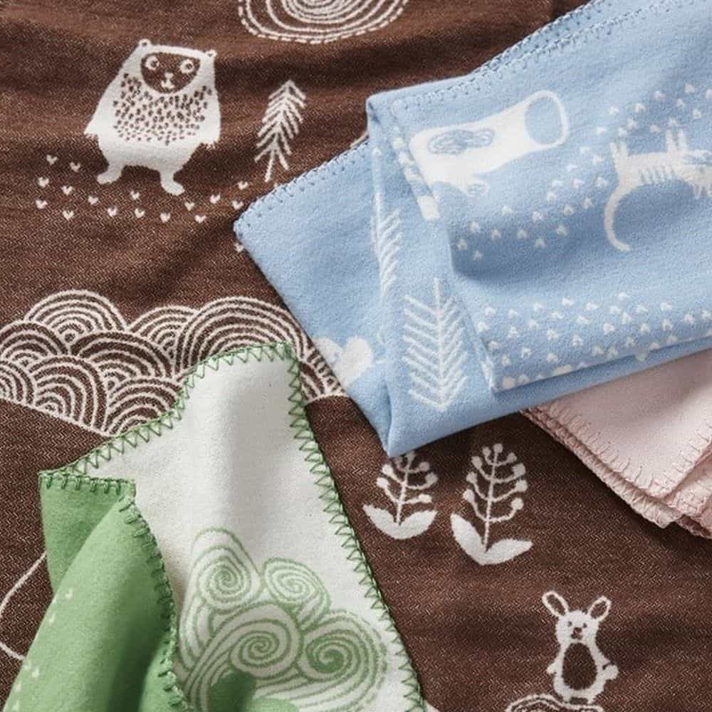 KLIPPAN/クリッパン ライトコットン ミニブランケット フォレスト