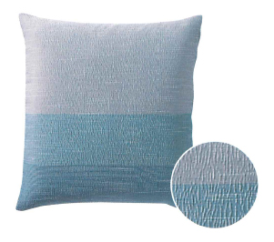 受注生産】夏用座布団カバー ブルー【国産】 麻混・銘仙判 1サイズ5