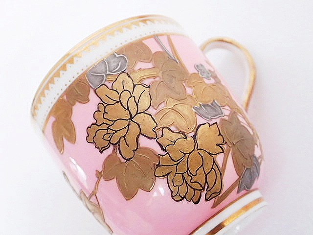 稀少 19世紀 パリ窯 シノワズリ ティーセット - 薔薇と天使のアンティーク