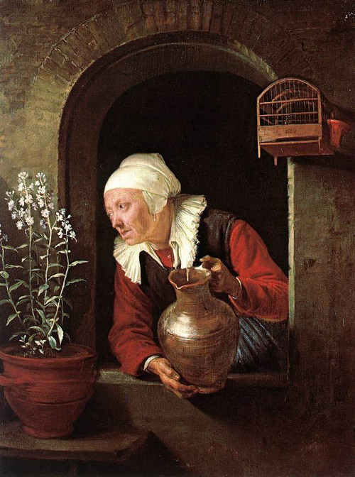 Understanding Woman with a Water Pitcher by Johannes Vermeer