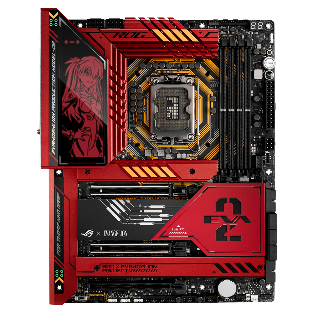 PCメーカーASUSのゲーミングブランド ROGとエヴァンゲリオン2号機の