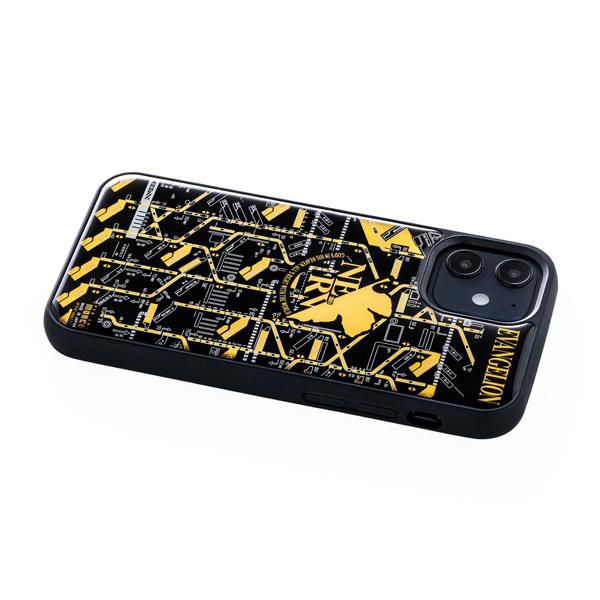 FLASH NERV 基板アートiPhone 12 mini ケース/黒（電子技販）