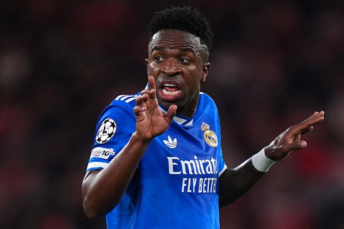 狙い澄ましたシュート！ レアル・マドリードFWヴィニシウスがスーパー