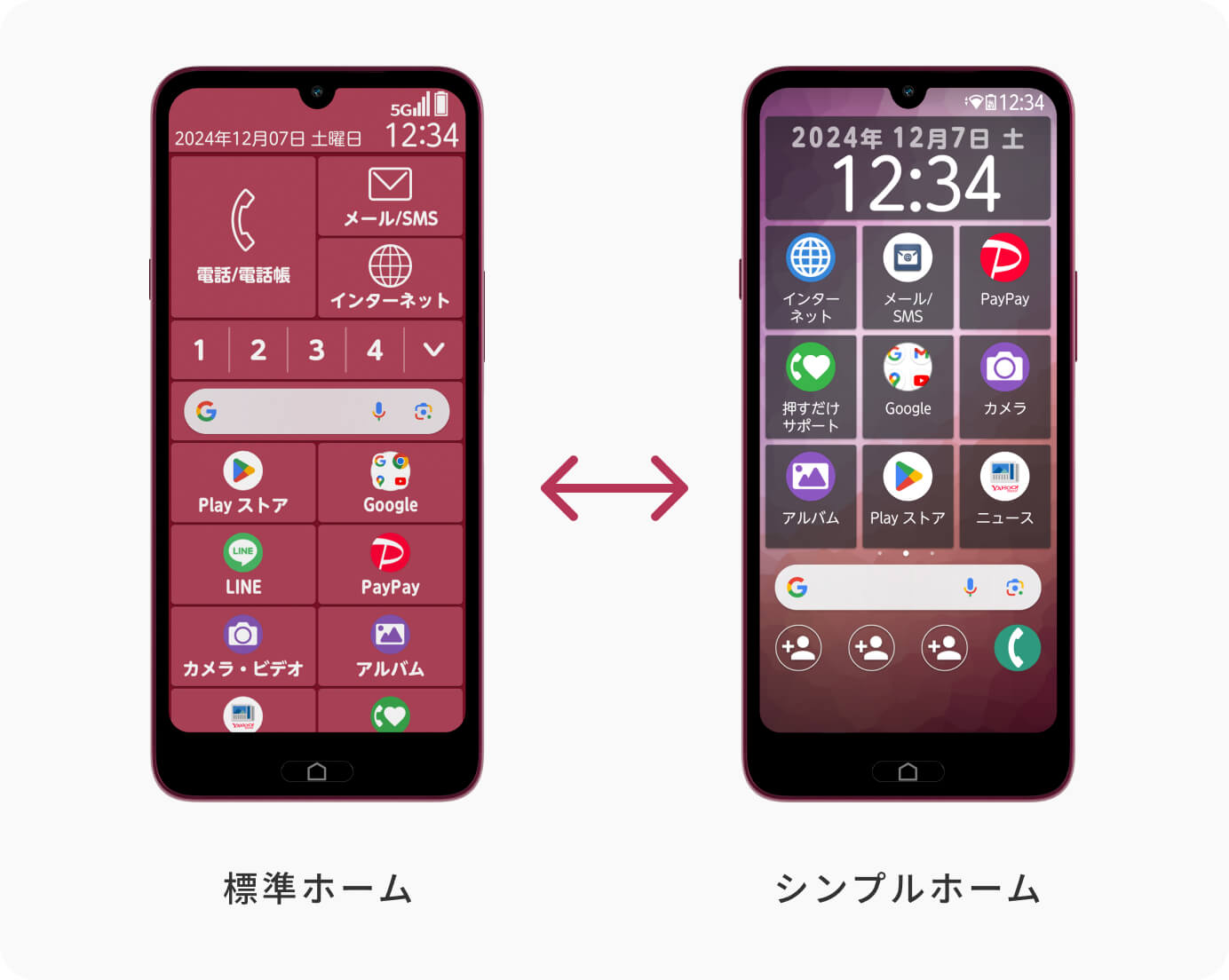 らくらくスマートフォン a：製品紹介 | FCNT合同会社