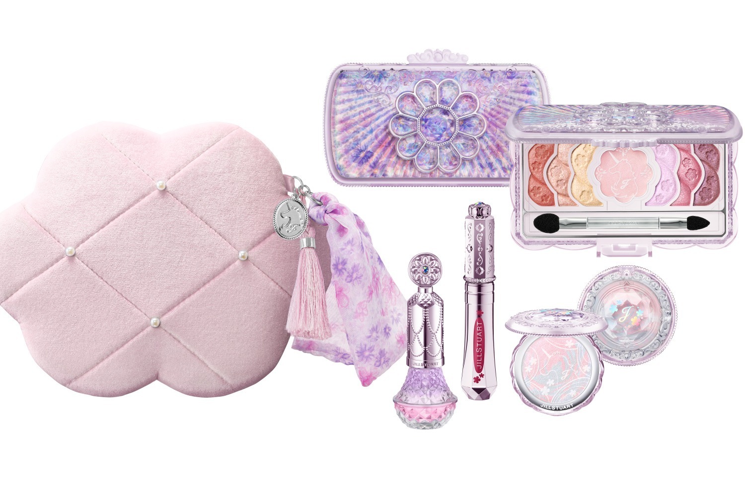 ジルスチュアート23年クリスマスコフレ、“ユニコーンが誘う花園”着想の