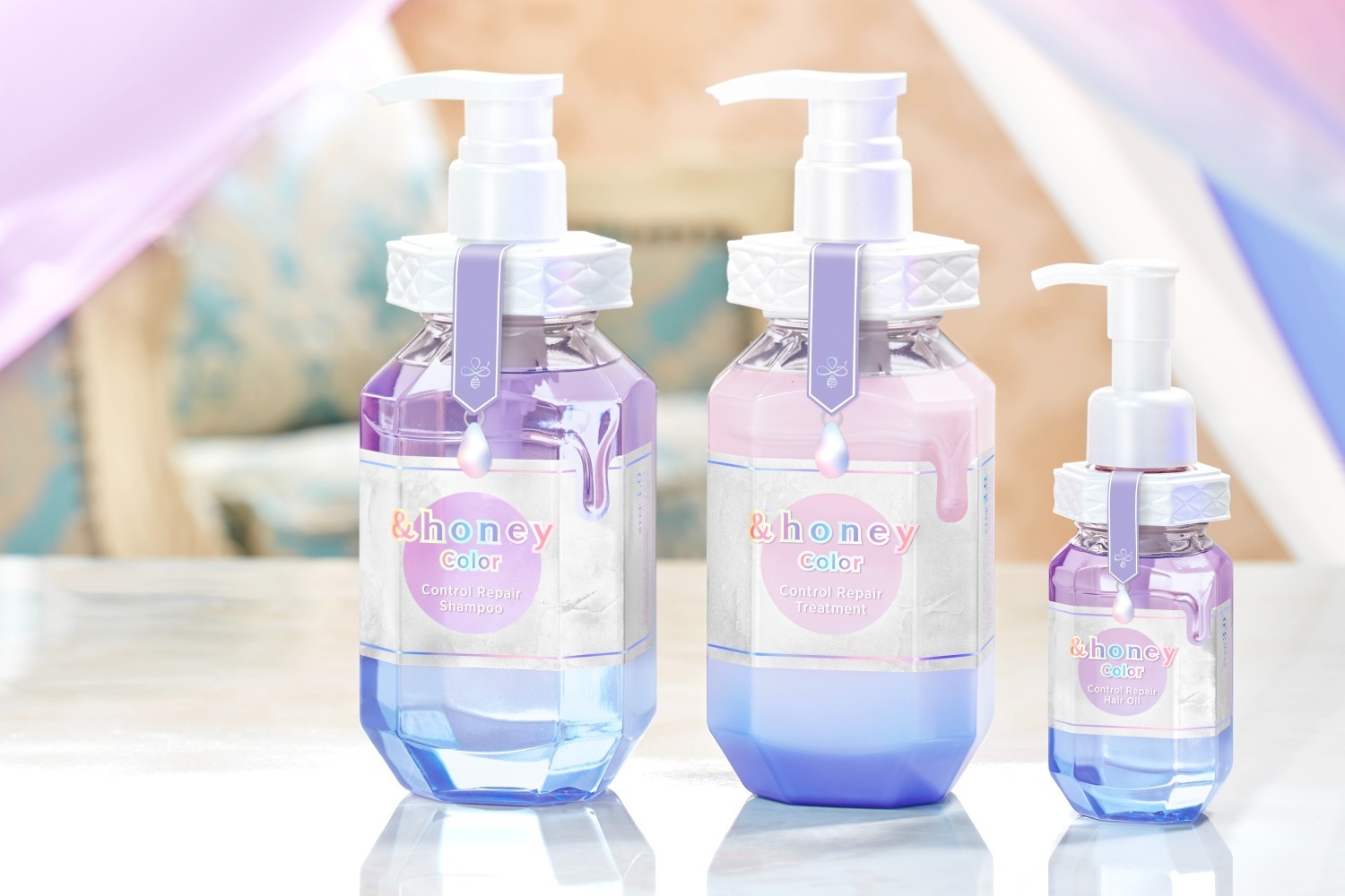 カラーケアの新シリーズ「アンドハニー カラー」誕生、染めたての髪色