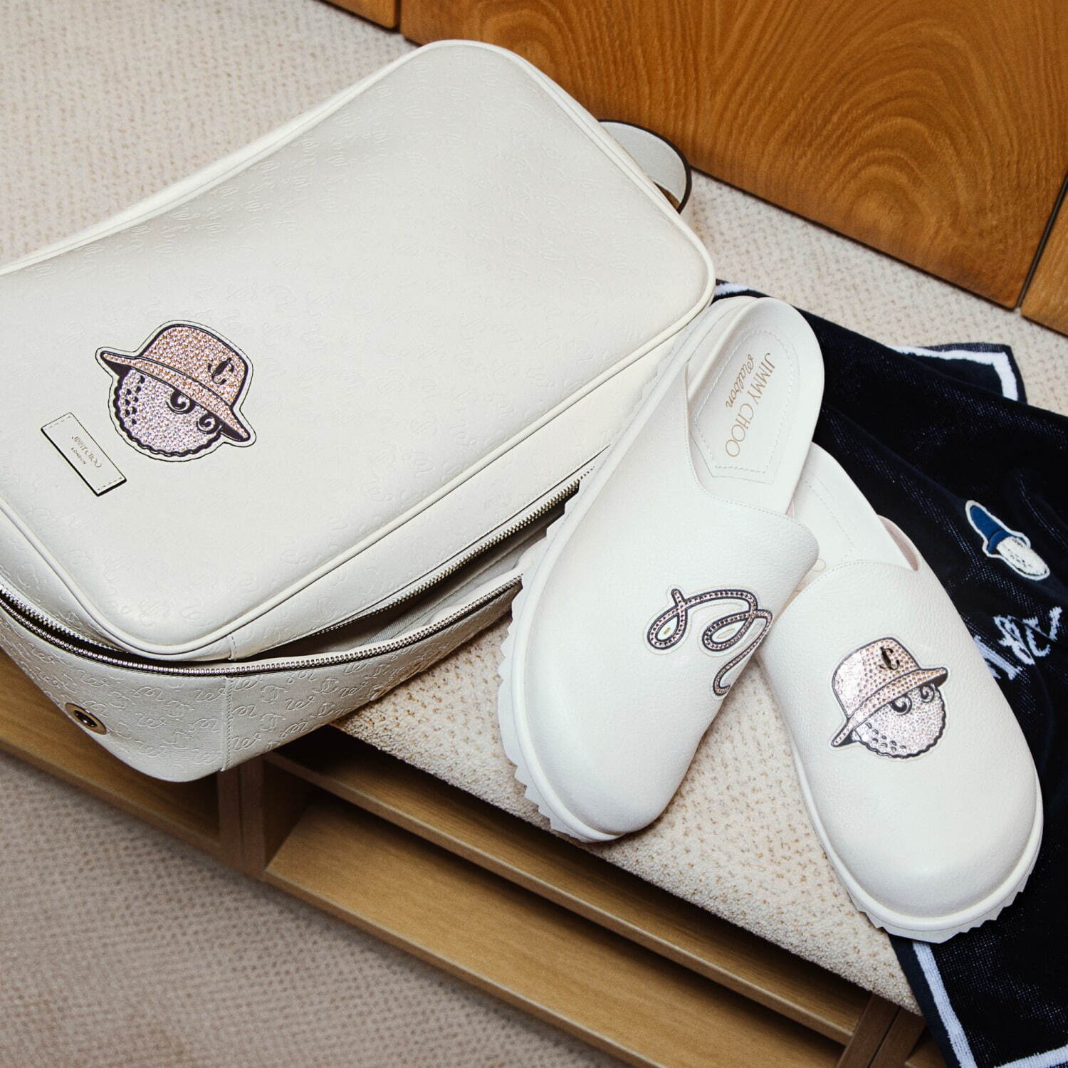 ジミー チュウ / マルボンゴルフ初コラボ、ダイアモンドソールの