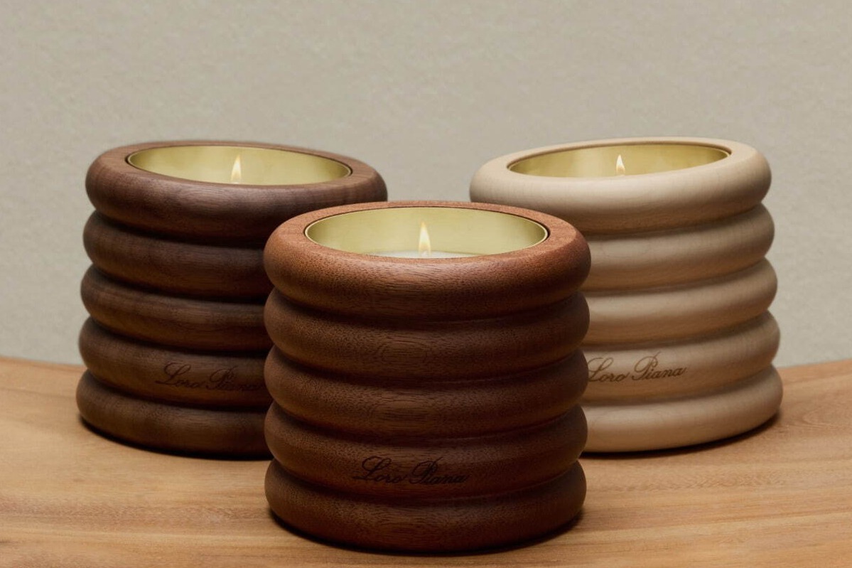 ロロ・ピアーナから“ファブリックの触感”着想アロマキャンドル、濃厚