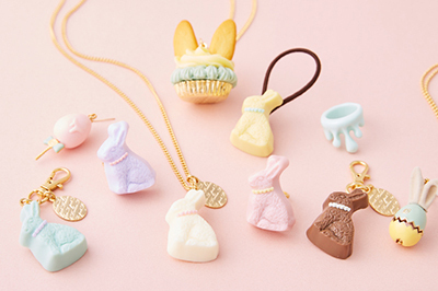 Q-pot.のイースター、パステルバニーやエッグのアクセサリー＆お揃いの