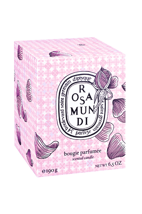 ディプティック(diptyque)から、ローズの香りのキャンドルと