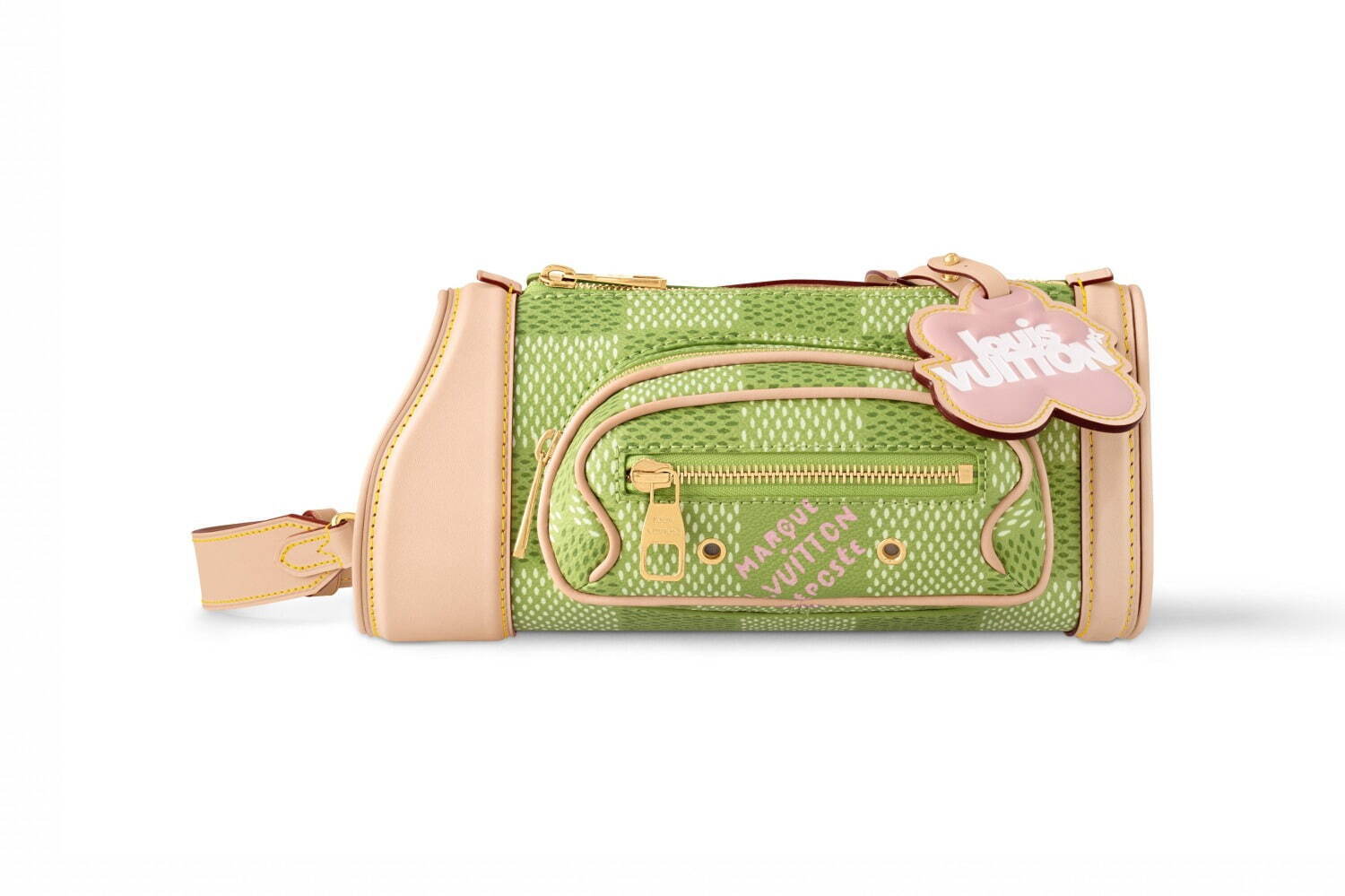 ルイ・ヴィトンのミニチュアゴルフバッグ、“芝”のような