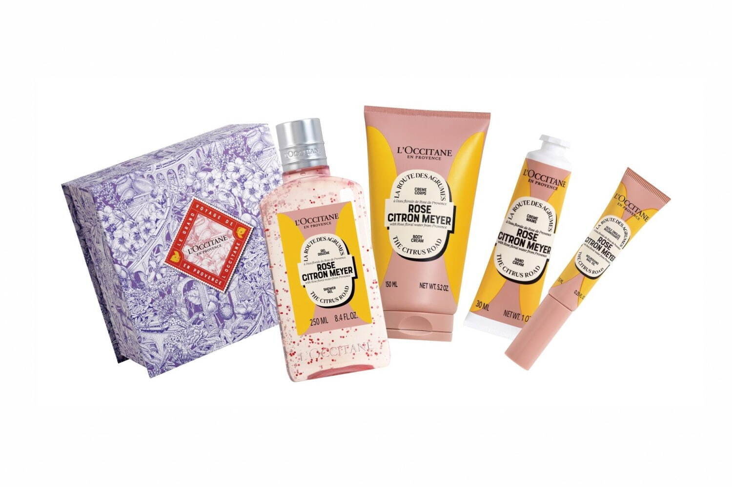 ロクシタン24年クリスマスコフレ・コスメ第2弾、“ローズ×レモン”香水や