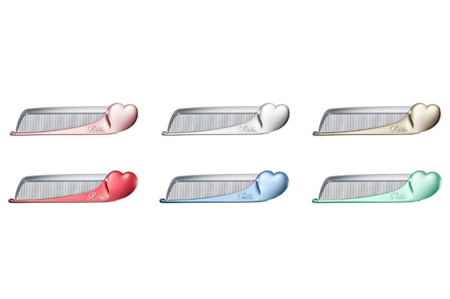 リファ“ハート”の人気折りたたみ式コームに新色、輝くアクアブルーや