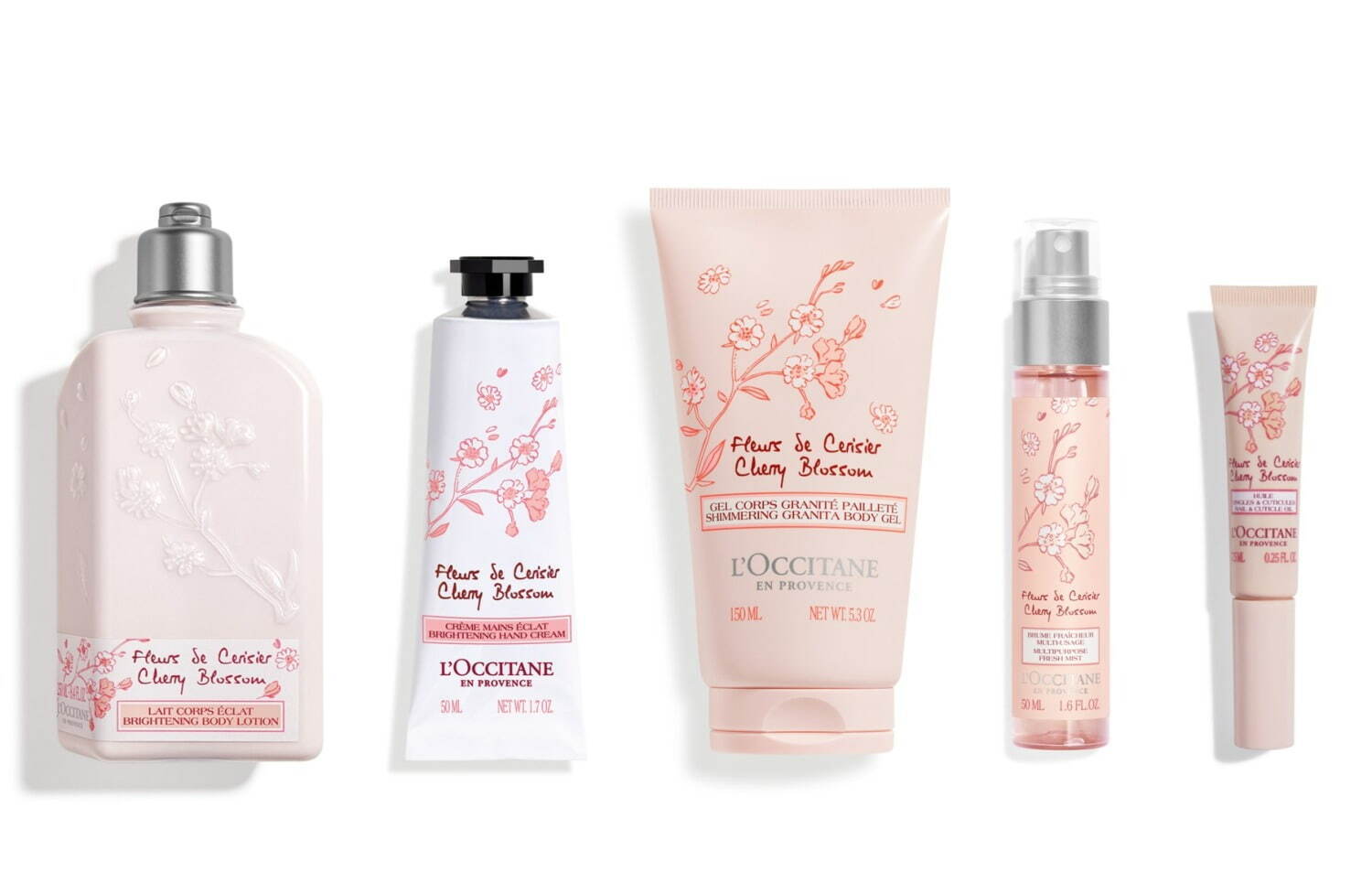 ロクシタン「桜の香り」25年春ボディケア、美白ハンドクリームや“筆